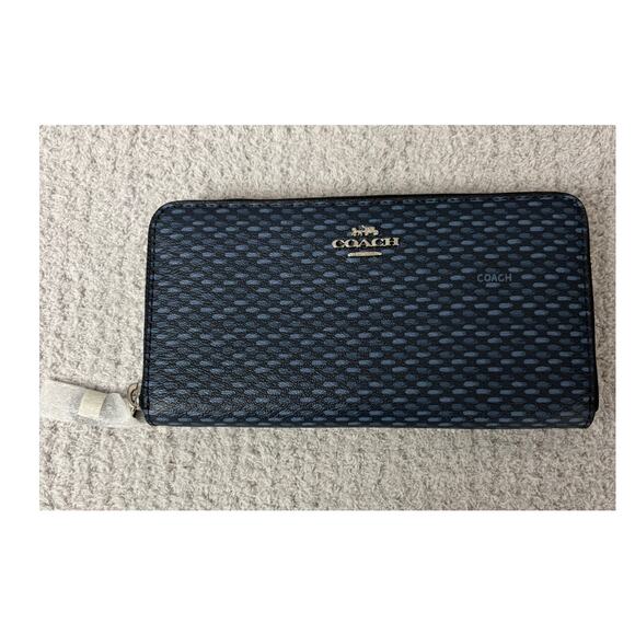 Coach | Bags | Coach Blue Legacy Accordion Zip Wallet Nwt F35925 64993 ...